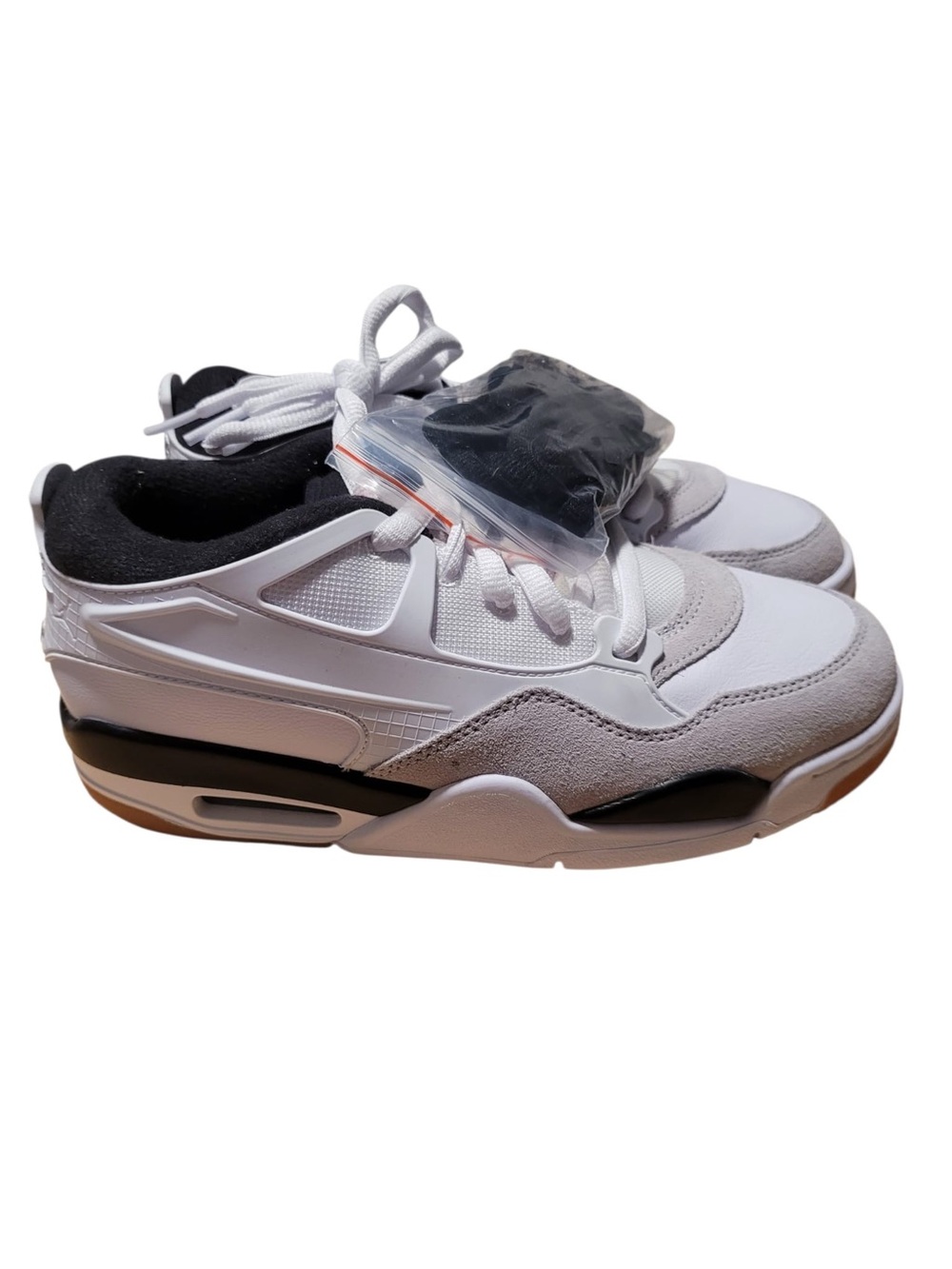 Jordan White and Black Low-Top Sneakers